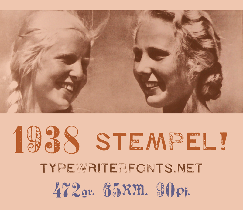 1938 STEMPEL font
